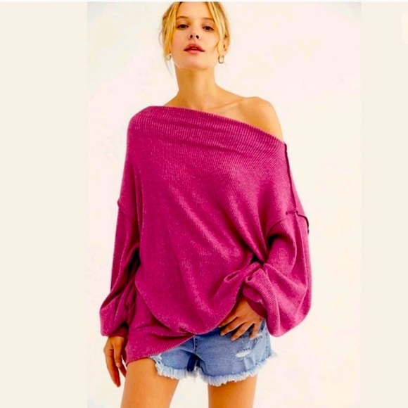 Free People Sweaters - NWOT Free People We The Free Main Squeeze Top Shirt Size Small